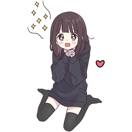 Стикер Менхера-чан (большая) @nyasticks - 7