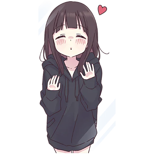 Стикер Менхера-чан (большая) @nyasticks - 5