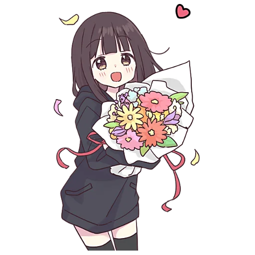 Стикер Менхера-чан (большая) @nyasticks - 4