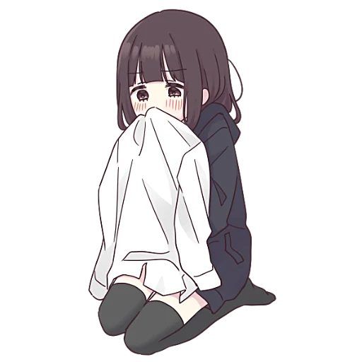 Стикер Менхера-чан (большая) @nyasticks - 2