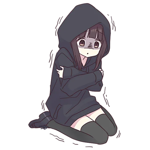 Стикер Менхера-чан (большая) @nyasticks - 1