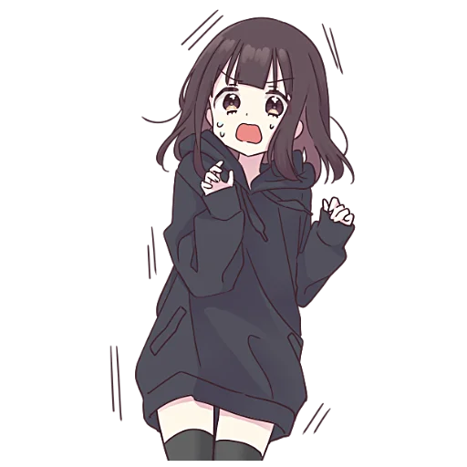 Стикер Менхера-чан (большая) @nyasticks - 0