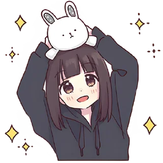 Sticker Менхера-чан (bonus) @Nyasticks - 8