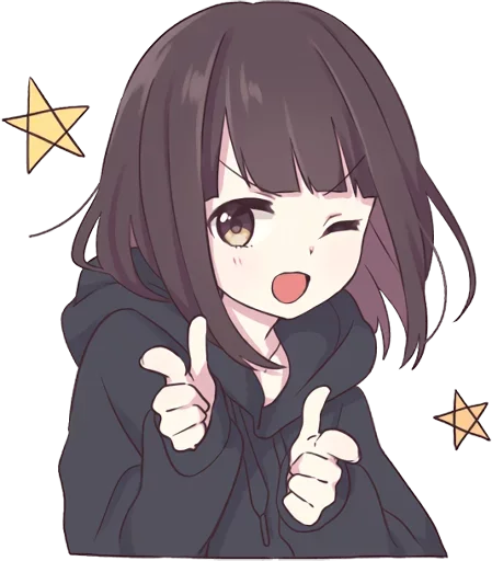 Sticker Menhera-Chan Ru by @pro100volk2016 - 9