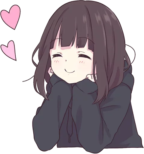 Sticker Menhera-Chan Ru by @pro100volk2016 - 8