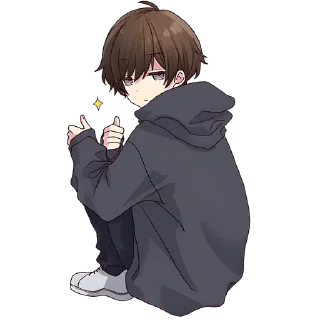 Стикер Менхера-кун (BIG) @Nyasticks - 5