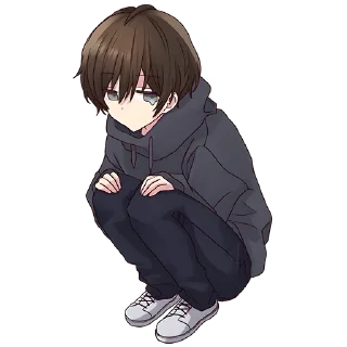 Стикер Менхера-кун (BIG) @Nyasticks - 6