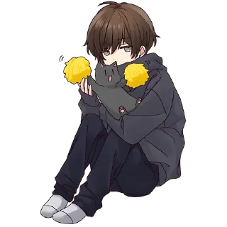 Стикер Менхера-кун (BIG) @Nyasticks - 11