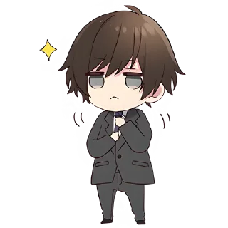 Sticker Менхера-кун 9 @Nyasticks - 4