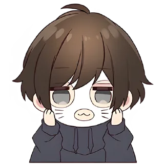 Sticker Менхера-кун 9 @Nyasticks - 9