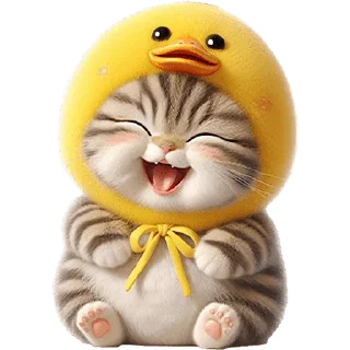 Sticker Мяу-утка @Nyasticks - 3