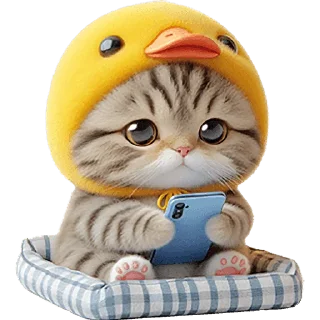 Sticker Мяу-утка @Nyasticks - 2