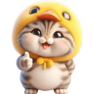 Sticker Мяу-утка @Nyasticks - 5