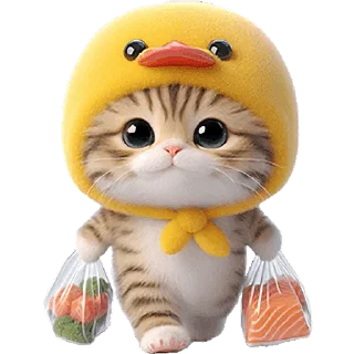 Sticker Мяу-утка @Nyasticks - 11