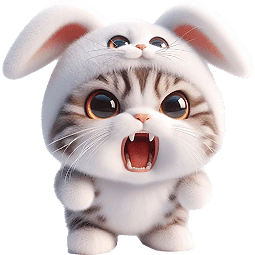 Sticker MeowJiw_Rabbit_Nyasticks - 1