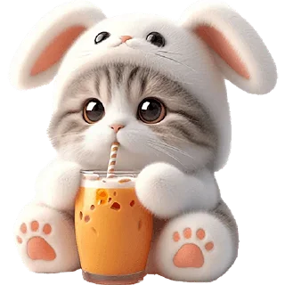 Sticker Мяу-кролик @Nyasticks - 11