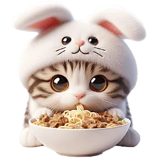 Sticker Мяу-кролик @Nyasticks - 10