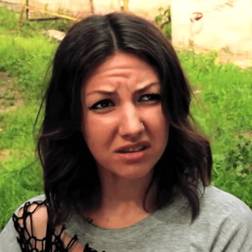 human face person grass