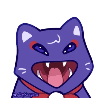 Стикер Мяв мяв [автор @qYasyaSt] - 2