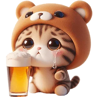 Sticker Пушистые мишки @Nyasticks - 5