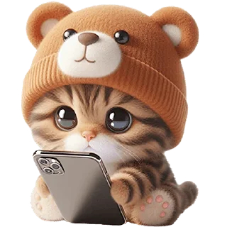 Sticker Пушистые мишки @Nyasticks - 6