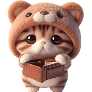 Sticker Пушистые мишки @Nyasticks - 3