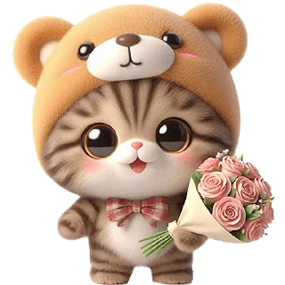 Sticker Пушистые мишки @Nyasticks - 10