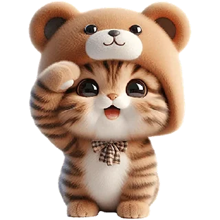 Sticker Пушистые мишки @Nyasticks - 8