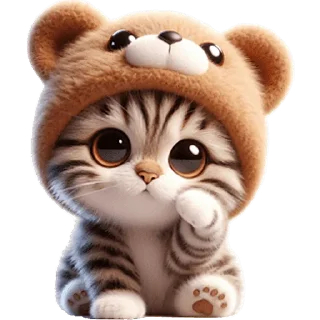 Sticker Пушистые мишки @Nyasticks - 0