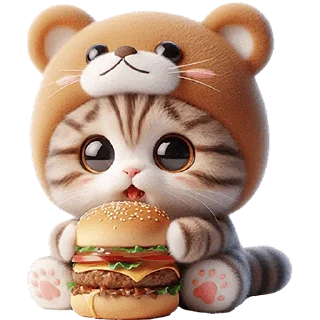 Sticker Пушистые мишки @Nyasticks - 7