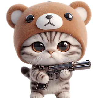 Sticker Пушистые мишки @Nyasticks - 1