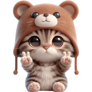 Sticker Пушистые мишки @Nyasticks - 4