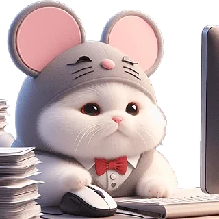 Sticker Мяу-мышь @Nyasticks - 1