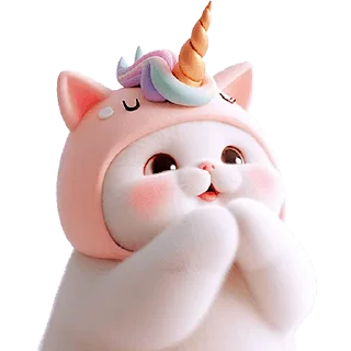 Sticker Мяу-единорог @Nyasticks - 2