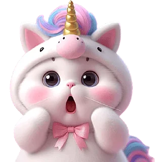 Sticker Мяу-единорог @Nyasticks - 4