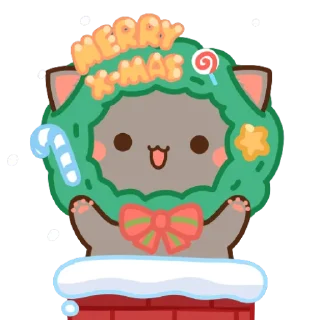 Sticker 🎄 Merry Christmas 🎄 @PeachLovesGoma - 1