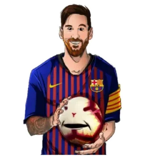 Sticker LeoMessi • @StickBook18 - 5