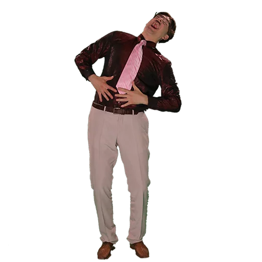 person human face trousers