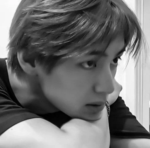 person human face black and white