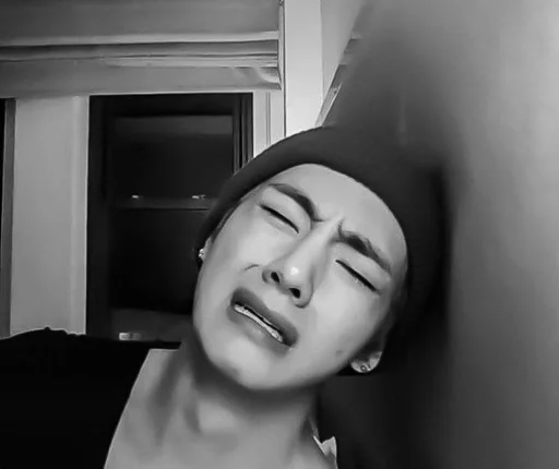 person human face black and white