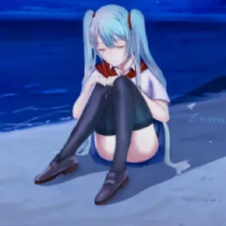 Стикер Мику - 9