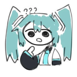 Стикер ♪ Мику Мику Мику ♪ - 3