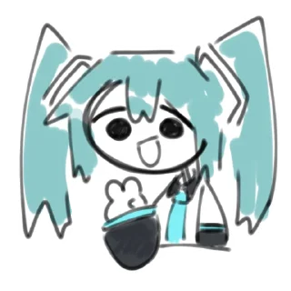 Стикер ♪ Мику Мику Мику ♪ - 2