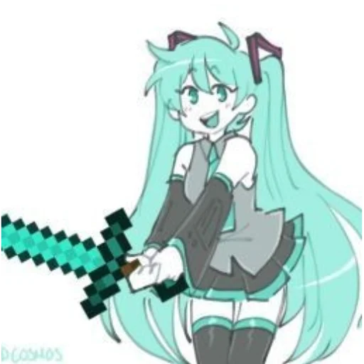 Sticker Hatsune Miku-@Kucheriavka - 6