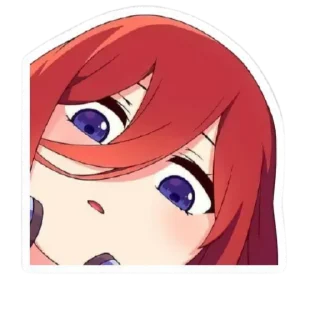 Стикер @stpackhub miku nakano - 2