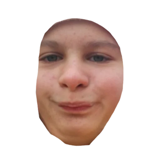 human face cheek forehead