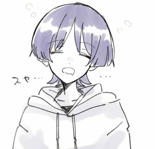 эскиз аниме рисование