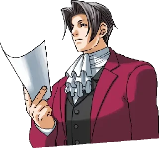 Стикер Miles_Edgeworth @stiker_packk - 3