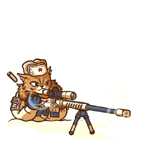 Sticker Military cats Lobaev Arms - 0