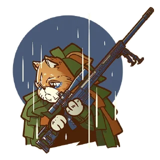 Sticker Military cats Lobaev Arms - 3